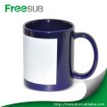 11OZ white patch digital blank sublimation mugs